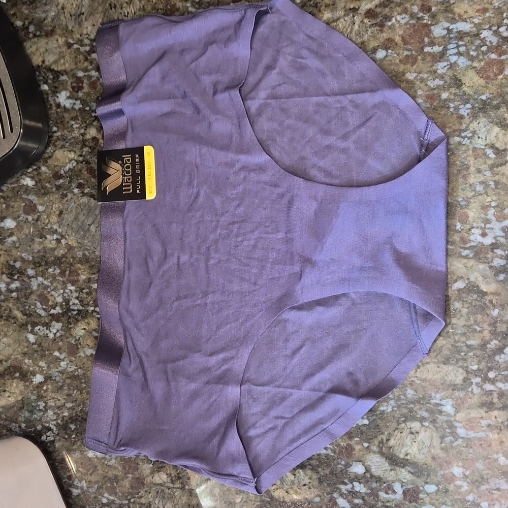 Wacoal Full Brief Purple Panties Underware M New NWT